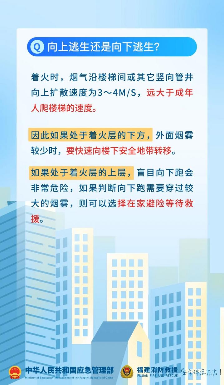高层建筑起火,如何科学逃生自救?(3) 高层建筑起火,如何科学逃生自救?(3)