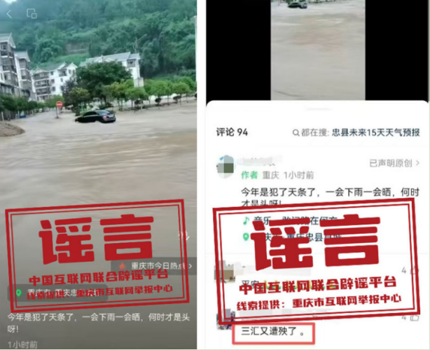 关于河南、湖北、重庆的这些汛情信息，都是假的（2026·06·03）