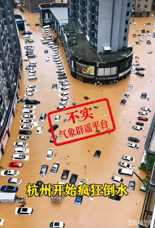 杭州“疯狂倒水”?杭州市气象局:假的!| 谣言粉碎机(2) 杭州“疯狂倒水”?杭州市气象局:假的!| 谣言粉碎机(2)